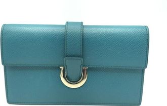 Ferragamo Gancini blue Shoulder Bag (Pre-Owned)
