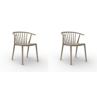 Resol Set 2 Sillas Interior, Exterior Arena Woody Resol