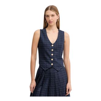 Fracomina Gilet - - Jackets - Donna - Blu - L