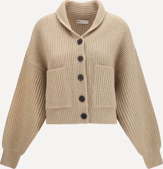Tory Burch Ribbed wool cropped Cardigan Female S
