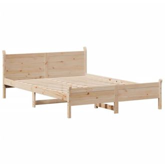 vidaXL Estructura De Cama Sin Colch&oacute;n Madera Maciza De Pino 160x200 Cm Vidaxl