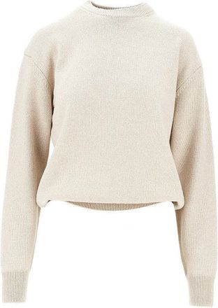 Jacquemus Logo intarsia merino wool sweater Woman 36