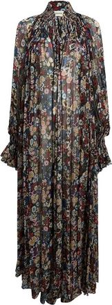 Khaite Edgar Floral-print Maxi Dress