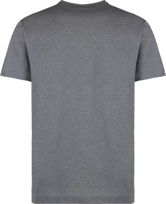 Dolce & Gabbana Mens Grey Cotton Crew-Neck T-Shirt T-Shirts And Polos