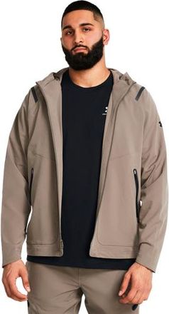 Under Armour Mens Unstoppable Full-Zip Jacket - Taupe Dusk/Black Size 3XL