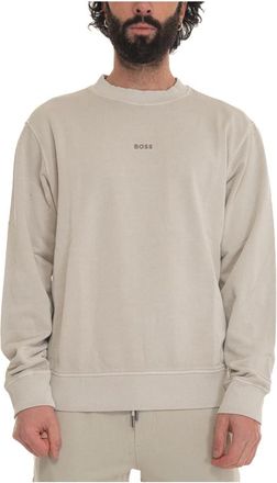 HUGO BOSS Uomo, Felpe, Beige, S, new