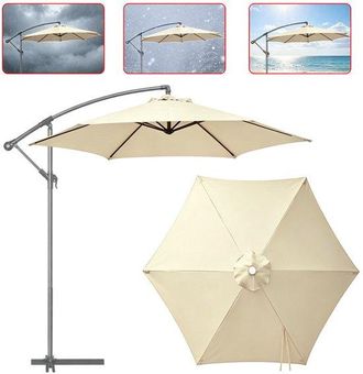 No Brand Toldo De Repuesto De Seis Varillas Para Sombrilla - Tejido Impermeable - Para Sombrillas De Patio, De M&aacute;stil Medio Y Voladizas - Para Sombrillas De Me