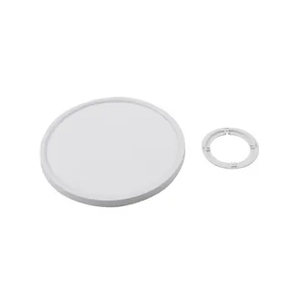 Lindby L&aacute;mpara de techo de pl&aacute;stico blanco