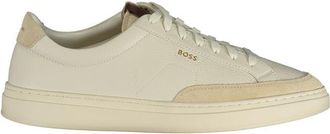 HUGO BOSS Witte Leren Herensneakers