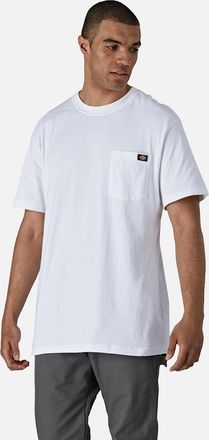 Dickies Mens Dickies Mens Cotton Short-Sleeved T-Shirt - White - Size: 44