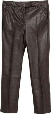 Incotex Stretch Faux Leather Slim Fit Trousers Clothing