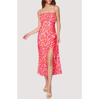 Lost + Wander Sweet Envie Midi Sundress in Red Pink at Nordstrom, Size Medium