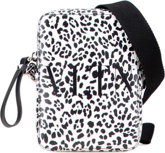 Valentino Pre-owned Cross Body Bags, female, White, Size: ONE SIZE Pre-owned Patterned Crossbody Bag with Adjustable Strap