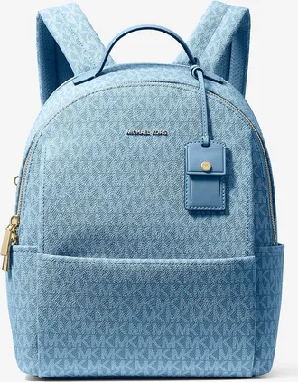 Michael Kors Sable Medium Signature Logo Backpack