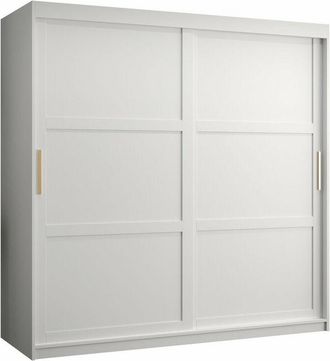Mirjan24 Mobilier1 - Armario Ferfere 101, Blanco, 200x180x62cm, Puertas de armario: Correderas, N&uacute;mero de estantes: 0