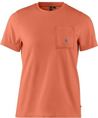 Kl&auml;ttermusen Root Pocket S/S Tee T-Shirt f&uuml;r Damen | rot