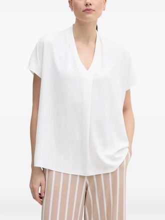 Joseph Ribkoff Blusa con scollo a V - Bianco