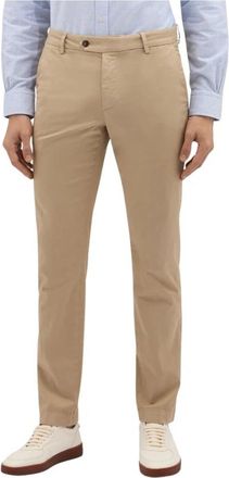 Brooks Brothers Stretch Katoenen Chinos - Heren - Chinos - Beige - W44 - Katoen - Broeken