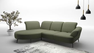 Sit&more Ecksofa »Dance, L-Form, inkl. Sitztiefenverstellung« inkl. Click&Seat, optional mit Kopfteilverstellung