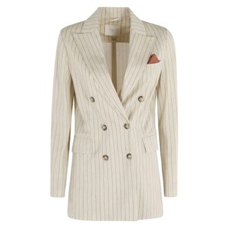 Circolo 1901 Blazers, female, Beige, Size: S Blazers