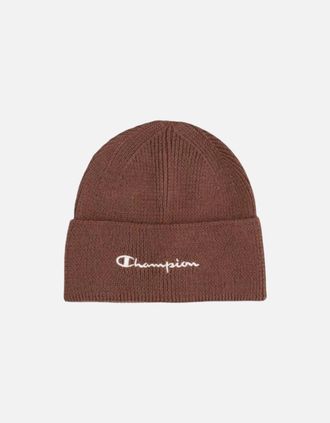 Champion Mens CHAMPION Mens Beanie Hat Thick Winter Warm knitted Ribbed Outdoor Unisex Caps - Brown