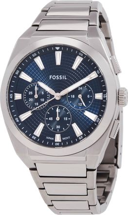 Fossil Everett Chronograph Quartz Blue Dial Mens Watch FS6104