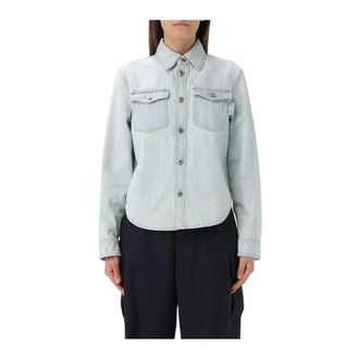 Bottega Veneta Dames, Blouses & Shirts, Blauw, Maat: 2XS Denim
