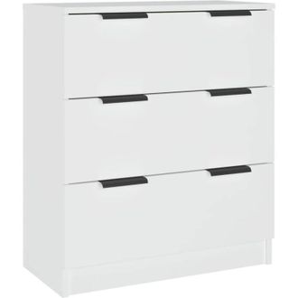 vidaXL Aparador De Madera Contrachapada Blanco 60x30x70 Cm Vidaxl