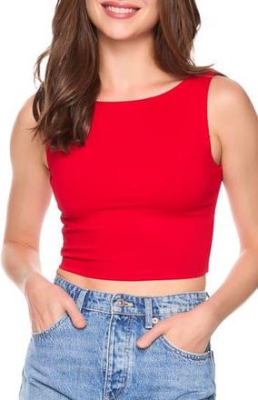 Susana Monaco Scoop Back Crop Tank in Perfect Red at Nordstrom Rack, Size X-Large