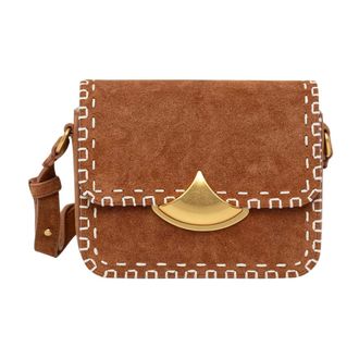 Sessun Tassen, Dames, Bruin, ONE Size, Katoen, Crossbody Bag