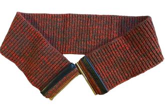 Marni Red Knitted Wool Belt