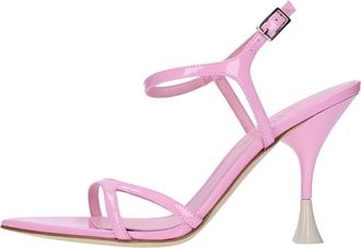 3Juin Naima 095 Sandalen - Dames - Sandalen met hakken - Roze - 36 EU - Leer - Schoenen