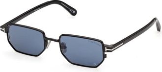 Tom Ford Liam-02 Zonnebril - Heren - Zonnebrillen - Zwart - 51 MM - Accessoires