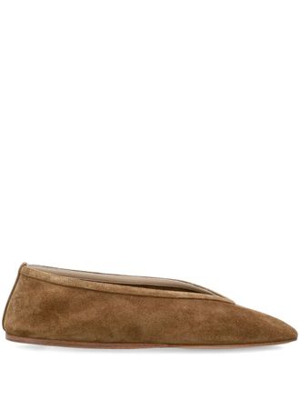 Le Monde Beryl Luna ballet flats - women - Suede - 37.5 - Brown