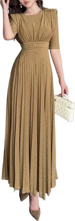 Burryco Burryco Short Sleeve Maxi Dress