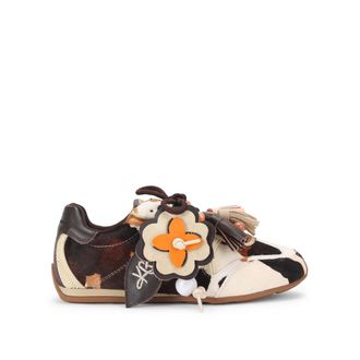 Kurt Geiger Womens Suede Lennon Sneakers - White - Size UK 5