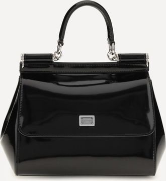 Dolce & Gabbana Small Sicily glossy calfskin Handbag Female UNI