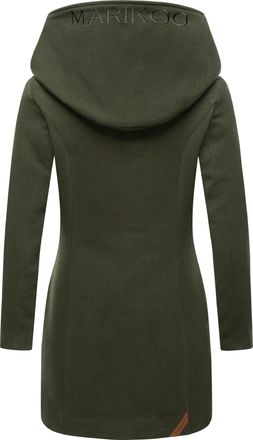 Marikoo Damen Mantel Trenchcoat Wintermantel Übergangs Jacke Parka