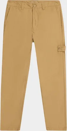 Stone Island Ghost Cotton Mid-Rise Straight-Leg Pants