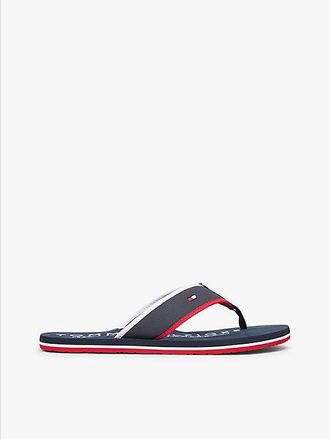 Tommy Hilfiger Flag Embroidery Flip-Flops