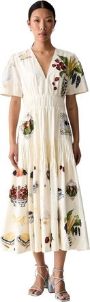 Farm Rio Mujer, Vestidos, Beige, Talla: M