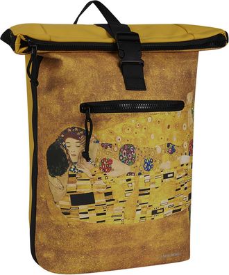 New Rebels New York Mart Art Gustavo 21L Backpack Rolltop Water-Repellent Laptop 15.6 Inches