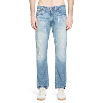 Ralph Lauren Hampton Straight Hand-Painted Jeans