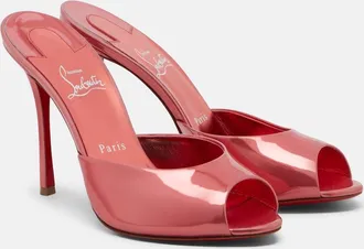 Christian Louboutin Me Dolly laminated leather mules