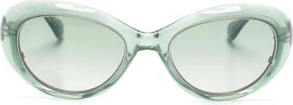 Mr. Leight Selma oval-frame sunglasses - Green