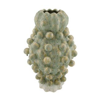 Schubiger M&ouml;bel Vase Mit Kugeln, Keramik, Mixgr&uuml;n