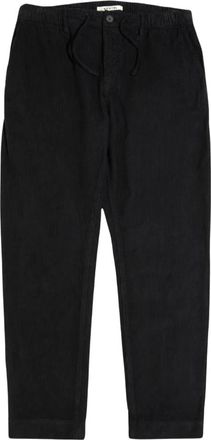 Kestin Marineblauwe Corduroy Tapered Broek - Heren - Straight fit broeken - Blauw - XL - Katoen - Broeken