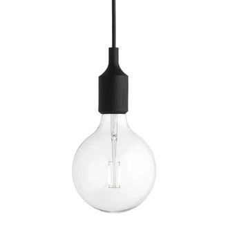 MUUTO Socket E27 LED-Pendelleuchte, schwarz