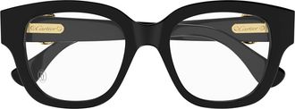 Cartier Ct0566o Panthère C De Cartier 005 Black Glasses