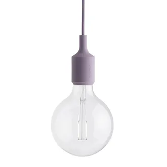 MUUTO Socket E27 LED-Pendelleuchte, staubiges flieder